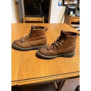 Ariat Boots Brown Leather ATS Cascade Kiltie Roper Western 31080 Womens Sz 7B